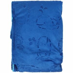 Little Bedding: Splish Splash Baby Velvoa Blanket-Whale
